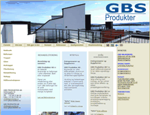 Tablet Screenshot of gbsprodukter.no